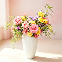 Pot de fleurs vertical en plastique PP, design à rayures verticales en forme de V inversé moulé par injection, pour la décoration de la maison et du bureau