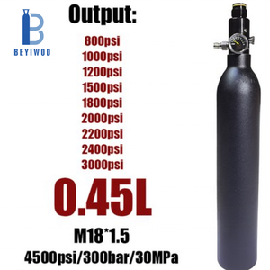 Bouteille de gaz en aluminium haute pression BEYIWOD 3000 PSI pour pistolets de <span class=keywords><strong>paintball</strong></span> et sports de tir pour adultes - Product Image 4