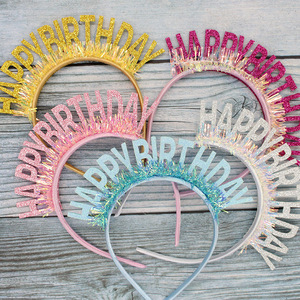 Serre-têtes <span class=keywords><strong>Joyeux</strong></span> <span class=keywords><strong>Anniversaire</strong></span>, Bandeaux, Pinces à Cheveux, Décorations d'<span class=keywords><strong>Anniversaire</strong></span>, Couronnes, Accessoires, Fournitures pour Fêtes d'<span class=keywords><strong>Anniversaire</strong></span> - Product Image 5