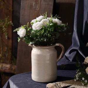Gray Small <strong>Vase</strong> Ceramic B&amp;B Inn Art <strong>Vase</strong> Ornaments <strong>Personalised</strong> Ceramic Jug <strong>Vase</strong> Mum Valentine Flower Jug - Product Image 3