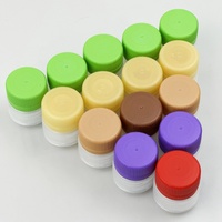 Nouvelles capsules en plastique jetables à visser pour bouteilles de poudre de thé, différentes tailles, plusieurs couleurs