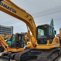 Excavatrice sur chenilles Komatsu PC160 d'occasion prête à l'exportation, 16 tonnes, godet de 0,65 m³, fiable, faible consommation de carburant pour longs travaux sur site