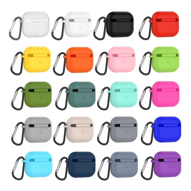 Silicone Suppliers 3 Gen3 for Airpod Apple Case Keychain Custom 2nd Gen Silicon Cover for Airpods Pro With Opp Bag