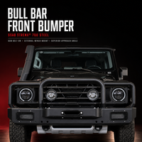 Pare-chocs avant Ineos Grenadier Bull Bar SAAB B700 en acier avec support de treuil et cache de phare antibrouillard, extérieur 4x4 tout-terrain, kit Ineos