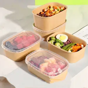 Recyclable eco friendly lunch box food packaging takeaway custom food packaging box