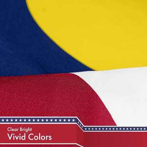 促销产品快速48小时运输定制3*5ft100% 聚酯任何标志丝网印刷户外耐用美国国旗 - Product Image 3