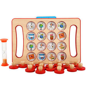 Desarrollo intelectual de madera Montessori para niños, juguetes educativos para edades tempranas, portátil, juego de mesa de memoria matemáticas - Product Image 6