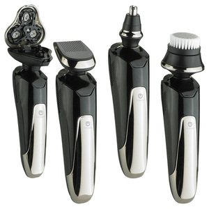 Juego de afeitadoras eléctricas 3 en 1, rotativas, recargables, totalmente lavables para hombre, con recortador de nariz y cabezal de cepillo - Product Image 1