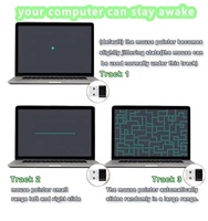 Computer Mouse Auto Clicker USB Simulate Mouse Movement to Prevent the Computer From Entering Sleep Mode Mouse Jiggler