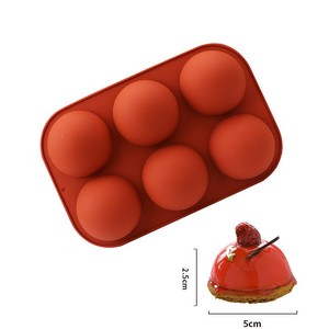 Thân thiện với môi Nửa Vòng <span class=keywords><strong>Silicone</strong></span> bánh khuôn cấp thực phẩm <span class=keywords><strong>Silicone</strong></span> khuôn cho bánh sô cô la - Product Image 5
