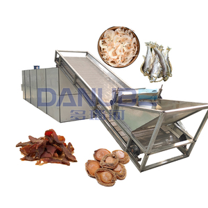 Large Continuous Mesh Belt Dryer Salted <b>Fish</b> Crab Shrimp Drying Equipment Seafood Meat Drying Machine - Product Image 1