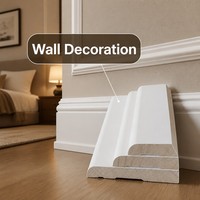 Moulure en bois demi-circulaire décorative pour plinthes, corniches, panneaux muraux, portes, fenêtres et meubles