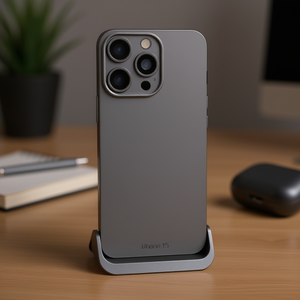 Cubierta Trasera con Soporte Metálico y Lente para iPhone 15 Pro - Product Image 3