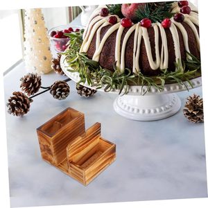 Organizador de Condimentos de Madera con Base para Botellas de Especias, Diseño Modular, Caja de Almacenamiento de Escritorio, Color Quemado - Product Image 3