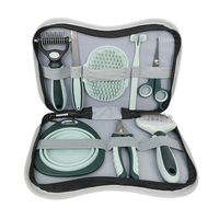 Kit de toilettage professionnel pour chiens et chats, ensemble de brosses à poils pour animaux de compagnie portables, peignes durables, ciseaux à ongles avec fonction de nettoyage pour les soins à domicile