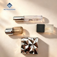 Lot d'emballages cosmétiques vides en gros : flacon, tube de brillant à lèvres, palette de fards à paupières, tube de mascara, conteneur de maquillage personnalisé avec logo