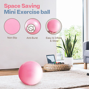 Petit ballon d'exercice, ballon de Pilates de 9 pouces, ballon de <span class=keywords><strong>yoga</strong></span> mini anti-éclatement et antidérapant <span class=keywords><strong>pour</strong></span> la stabilité, la remise en forme, la physiothérapie, l'entraînement - Product Image 5