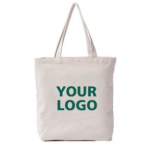Customize Canvas Cotton Tote Bag with Zipper Custom Logo Free Sample <b>Drop</b> Ship OEM/ODM MOQ 300pcs Daily Use - Product Image 5