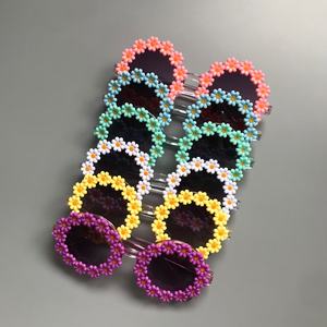 Nuovi Occhiali da Sole Rotondi per Bambini con Motivo a Girasole, Protezione UV400 per Ragazze e Ragazzi, Occhiali Sportivi per Neonati, Protezione Solare per Esterni - Product Image 5