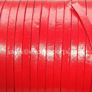 Sangles en cuir véritable plat 5mm de large 1.5mm d'épaisseur 50 mètres Rouleaux Prix de gros Fournitures en vrac - Product Image 1