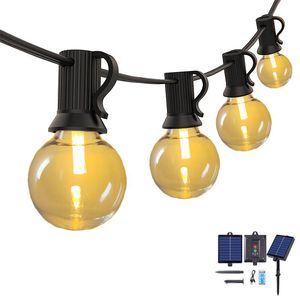 Guirnalda de <span class=keywords><strong>Luces</strong></span> <span class=keywords><strong>Solares</strong></span> G40 de 7.5m con 10 LED Impermeable <span class=keywords><strong>para</strong></span> <span class=keywords><strong>Exterior</strong></span>, Navidad, Bodas, Patios, Jardines y Hoteles - Product Image 2