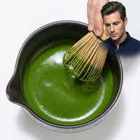 Sachet en papier kraft 50g pour poudre de matcha, manchon personnalisé, mélange de thé vert, commande en gros