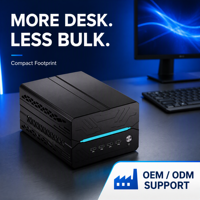 Mini PC Compatible con 3 Discos Duros, AMD R9 9900X, RTX 5060, 64GB DDR5, Servidor de Almacenamiento de Alta Capacidad, Computadora de Escritorio, Estación de Trabajo