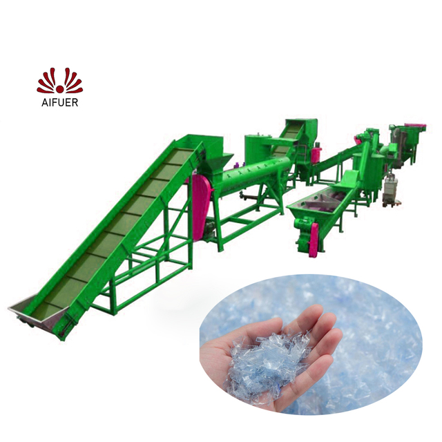 High Automation Aifuer Machinery Waste Plastic Pet Bottle Recycling Melting Machine Washing Line