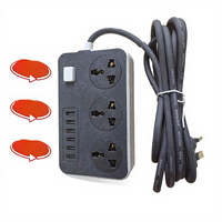 Außenhandels-Exportsteckdose USB Haushalt Multifunktionale UK/EU-Stecker Verlängerungskabel 100-250V 10A