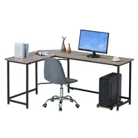 Bureau de travail moderne en forme de L, Table pour ordinateur portable, bureau à domicile