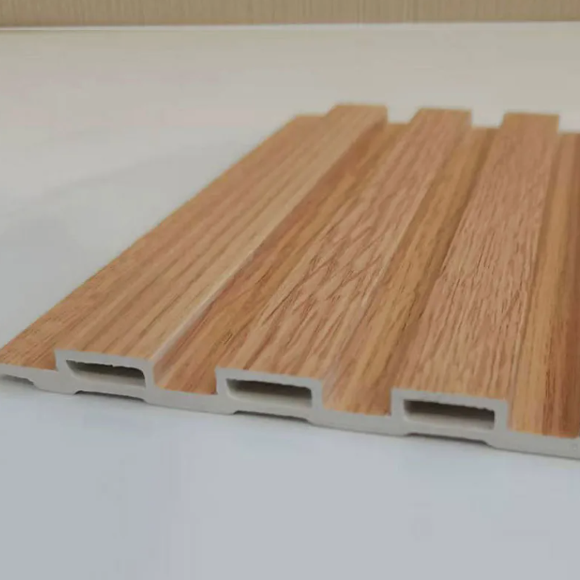Modern Waterproof Indoor 3D Fluted WPC Wall Panel Cladding for Bedroom ...