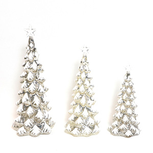 Làm Tự Chế Giáng Sinh Thủy Tinh Trang Trí Cây Trang Trí Trắng Xmas <span class=keywords><strong>LED</strong></span> Ánh Sáng Nhân Tạo Cây Giáng Sinh Với Đèn - Product Image 5