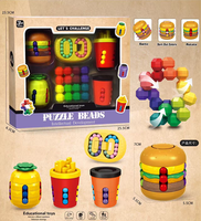 Jouets éducatifs, puzzle de perles, cube magique, jouet anti-stress, perles rotatives, jouet pour développer le cerveau, cadeau, fidget spinner