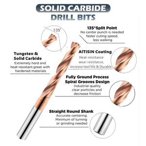 Supal rắn Carbide carbide siêu dài xoắn khoan <span class=keywords><strong>bit</strong></span> 12 mét tungsten carbide CNC khoan quá trình SUS cũng khoan - Product Image 4
