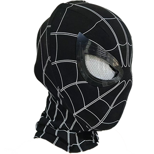 Supereroe Full Face maschera occhi regolabili <span class=keywords><strong>Spiderman</strong></span> Cosplay maschera in lattice di seta plastica per Halloween & feste - Product Image 5