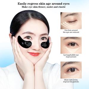 Patchs Hydrogel Noirs au Charbon Purifiant au Collagène pour les Yeux, Masque Anti-Cernes et Anti-Poches, Effet Raffermissant, Marque Privée - Product Image 3