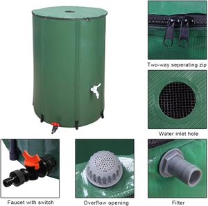 Tanque de Agua Plegable de PVC para Recolección de Agua de Lluvia, 200L, Colector de Agua Plegable para Jardín Exterior, para Uso en Riego - Product Image 2