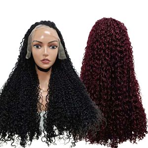 Perruques bouclées Pixie Letsfly 300% 13x4 Lace Frontal pré-épilées, cheveux vierges brésiliens de qualité moyenne # 99J 4/27 #   Coloré de 14 pouces à 30 pouces - Product Image 1