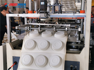 <span class=keywords><strong>Vaisselle</strong></span> biodégradable PP PLA boîte à déjeuner thermoformage Machine plastique ligne de Production d'assiettes jetables - Product Image 2