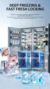 Réfrigérateur <span class=keywords><strong>encastrable</strong></span> à porte unique avec congélateur inférieur MVP60 BC-302WQB, grand réfrigérateur intégré avec source de lumière arrière - Product Image 6