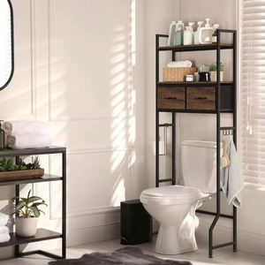 Space-Saving Bathroom <b>Storage</b> Bathroom Furniture Rack Modern Bathroom <b>Storage</b> Space-Saving Bathroom <b>Storage</b> Solid Wood - Product Image 4