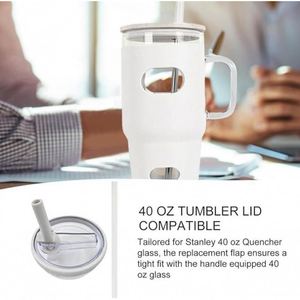 2-Piece Oz Ice Bully <b>Cup</b> Lid Leak-Proof Large Capacity Car Thermos Ice <b>Straw</b> <b>Cup</b> 40 Mouth Anti-E18 - Product Image 3