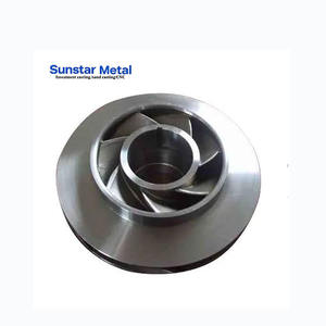 铸造厂优化性能封闭式高压泵叶轮不锈钢/铁/碳钢12叶片 - Product Image 2