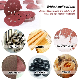 50PCS 80 Grit 5 Inch Hook Loop Sanding Discs 8-Hole Orbital Sander <b>Paper</b> <b>Pads</b> Local Stock in US - Product Image 5