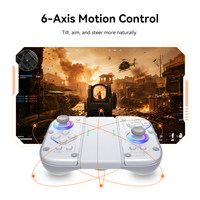 Control de Juego Mecánico Aolion J20 con Joypad para Joy-con Izquierdo y Derecho, Botón Turbo, Giroscopio de Seis Ejes, Inalámbrico BT para PC NS2