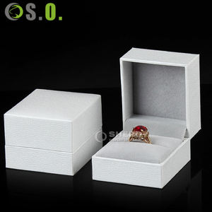 Factory Jewelry Imitation Paper Box Custom Package Design Luxury Pu Leather Jewelry <b>Ring</b> Necklace Jewellery Paper Box Package - Product Image 4