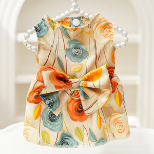 3D Rose Dress <b>For</b> <b>Cats</b> Summer Style Thin Skirt Pet <b>Clothes</b> - Product Image 4