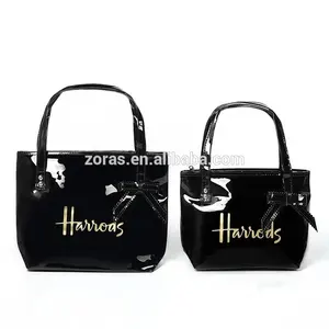 2023 new design PVC handbag custom plastic shopping tote bag