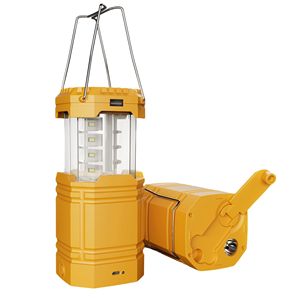 Portable Camping <b>Lantern</b> Rechargeable 12 LED Ultra Bright <b>Solar</b> Crank <b>Powered</b> Waterproof 35Hrs Runtime for Power Outages - Product Image 1