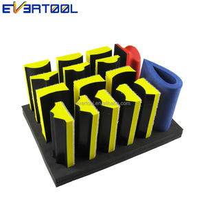 Kit de tampons de polissage convexes et concaves EVERTOOL, bloc de meulage manuel, 16 pièces, kits de tampons de ponçage en PU - Product Image 4